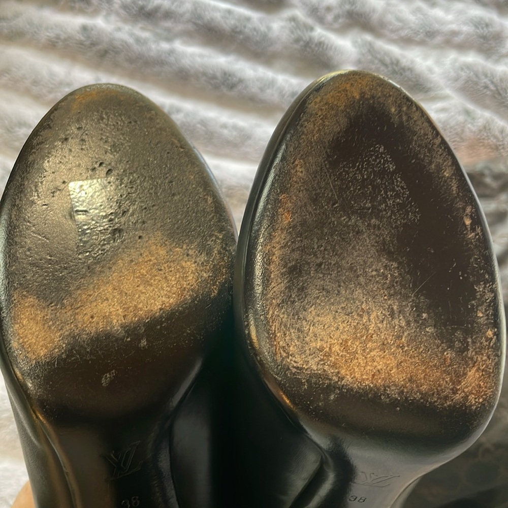 Authentic Louis Vuitton Black Heels EU 38 - Picture 11 of 12